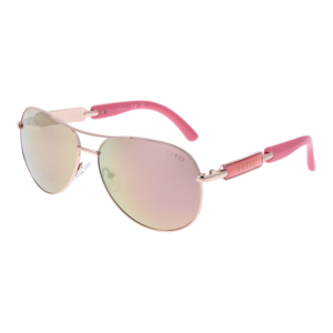 Guess Pilotenbrille Sonnenbrille GU7295 6028G in Rosé Gold – 45° Seitenansicht