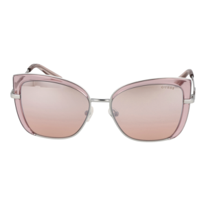 Guess Sonnenbrille GU7633 5672U – Frontansicht mit Metall Rahmen und Braun Gläsern