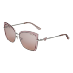 Guess Quadrat Sonnenbrille GU7633 5672U in Rosa – 45° Seitenansicht