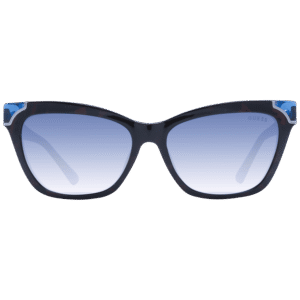 Guess Sonnenbrille GU7840 5753W – Frontansicht mit Kunststoff Rahmen und Blau Gläsern