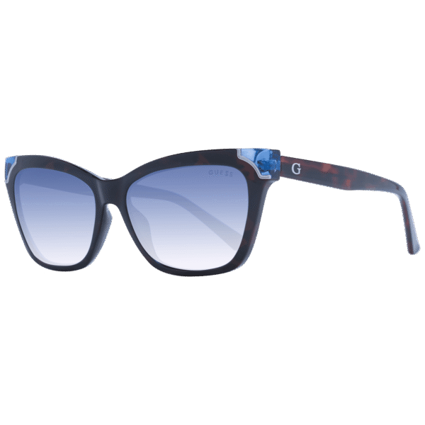 Guess Katzenaugen Sonnenbrille GU7840 5753W in Braun – 45° Seitenansicht