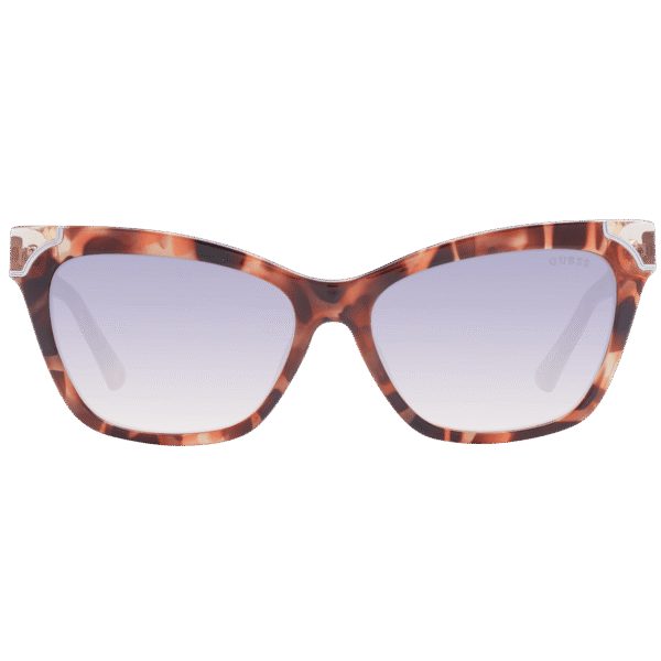 Guess Sonnenbrille GU7840 5756B – Frontansicht mit Kunststoff Rahmen und Grau Gläsern