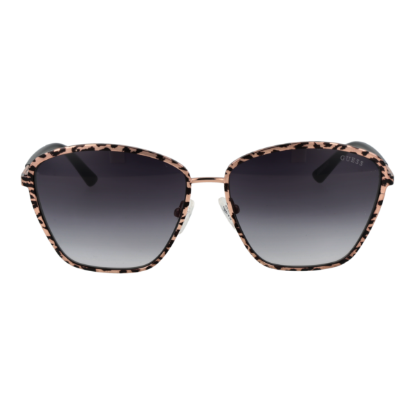 Guess Sonnenbrille GU7848 6028B – Frontansicht mit Metall Rahmen und Grau Gläsern