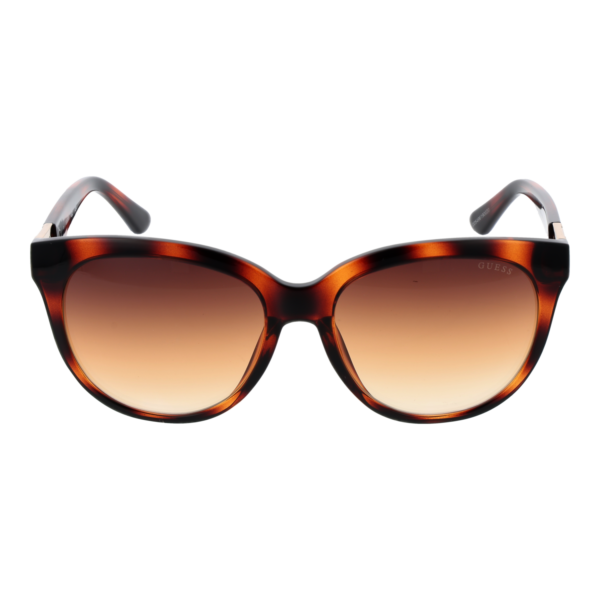 Guess Sonnenbrille GU7850 5653F – Frontansicht mit Kunststoff Rahmen und Gold Gläsern