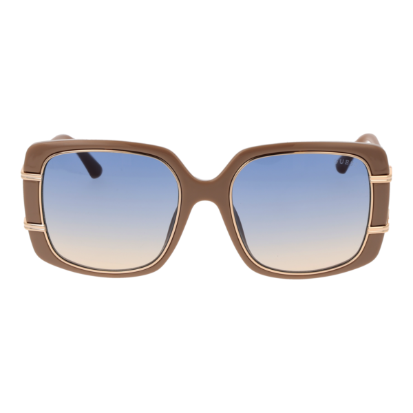 Guess Sonnenbrille GU7854 5757W – Frontansicht mit Metall & Kunststoff Rahmen und Blau Gläsern
