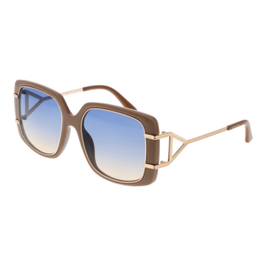 Guess Quadrat Sonnenbrille GU7854 5757W in Braun – 45° Seitenansicht