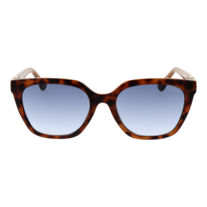 Guess Sonnenbrille GU7870 5553W – Frontansicht mit Kunststoff Rahmen und Blau Gläsern