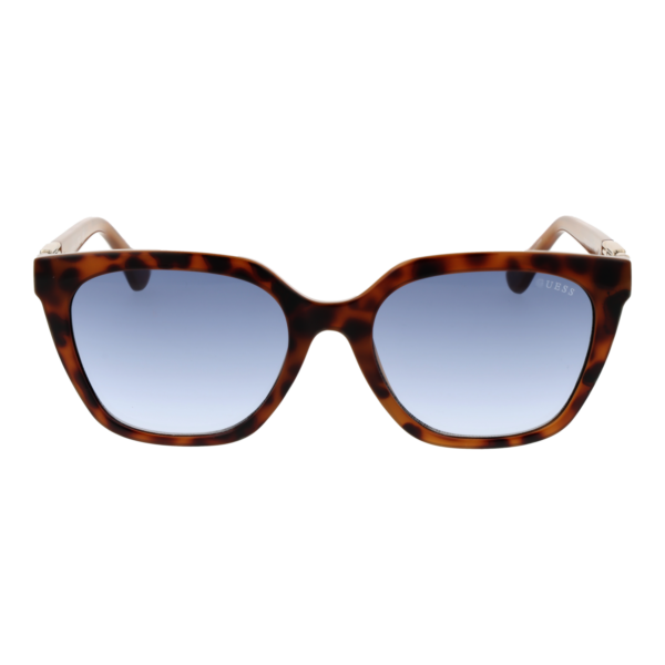 Guess Sonnenbrille GU7870 5553W – Frontansicht mit Kunststoff Rahmen und Blau Gläsern