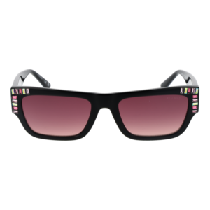 Guess Sonnenbrille GU7902 5301T – Frontansicht mit Kunststoff Rahmen und Lila Gläsern