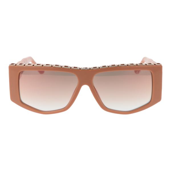 Guess Sonnenbrille GU7914 5872U – Frontansicht mit Kunststoff Rahmen und Rosa Gläsern
