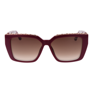 Guess Sonnenbrille GU7915 5569G – Frontansicht mit Kunststoff Rahmen und Braun Gläsern