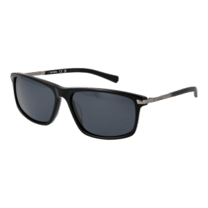 Harley-Davidson Rechteck Sonnenbrille HD0979X 5901D in Schwarz – 45° Seitenansicht