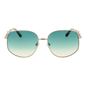 Marciano by Guess Sonnenbrille GM00003 5932P – Frontansicht mit Metall Rahmen und Grün Gläsern