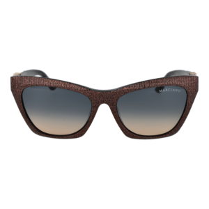 Marciano by Guess Sonnenbrille GM00008 5405W – Frontansicht mit Azetat Rahmen und Blau Gläsern