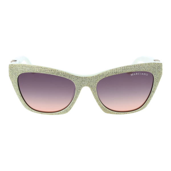 Marciano by Guess Sonnenbrille GM00008 5425F – Frontansicht mit Azetat Rahmen und Rosa Gläsern
