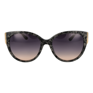 Marciano by Guess Sonnenbrille GM0834 5620B – Frontansicht mit Azetat Rahmen und Grau Gläsern