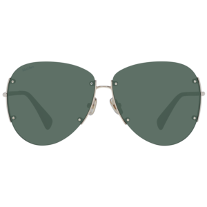 Max Mara Sonnenbrille MM0001 6232N – Frontansicht mit Metall Rahmen und Grün Gläsern