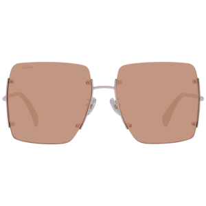 Max Mara Sonnenbrille MM0002-H 6029G – Frontansicht mit Metall Rahmen und Braun Gläsern