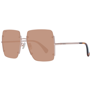 Max Mara Quadrat Sonnenbrille MM0002-H 6029G in Rosé Gold – 45° Seitenansicht