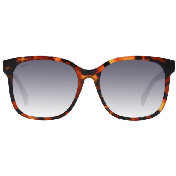Max Mara Sonnenbrille MM0025 5753B – Frontansicht mit Azetat Rahmen und Grau Gläsern