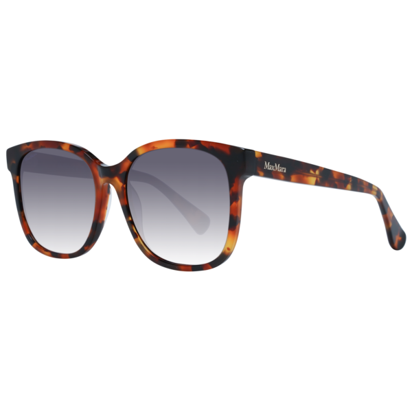 Max Mara Quadrat Sonnenbrille MM0025 5753B in Braun – 45° Seitenansicht