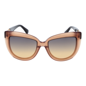 Max Mara Sonnenbrille MM0029 5645F – Frontansicht mit Kunststoff Rahmen und Braun Gläsern