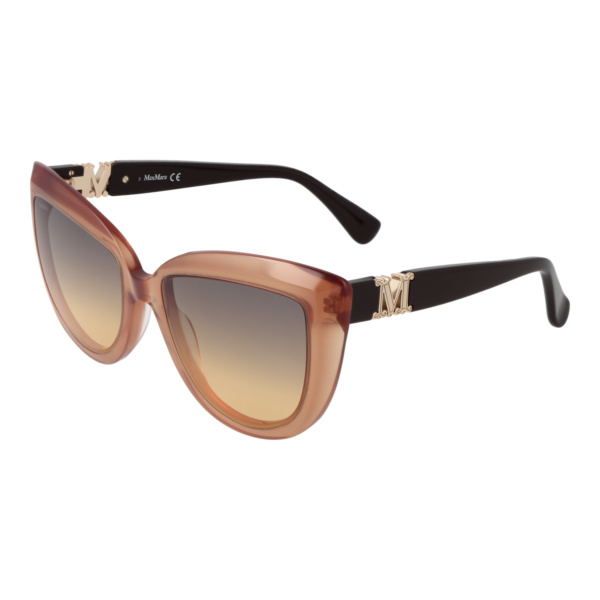 Max Mara Katzenaugen Sonnenbrille MM0029 5645F in Braun – 45° Seitenansicht