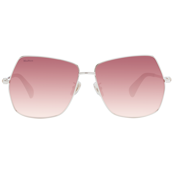 Max Mara Sonnenbrille MM0035-H 6130F – Frontansicht mit Metall Rahmen und Rot Gläsern