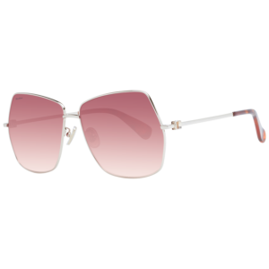 Max Mara Quadrat Sonnenbrille MM0035-H 6130F in Silber – 45° Seitenansicht
