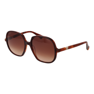 Max Mara Quadrat Sonnenbrille MM0036 5856F in Braun – 45° Seitenansicht