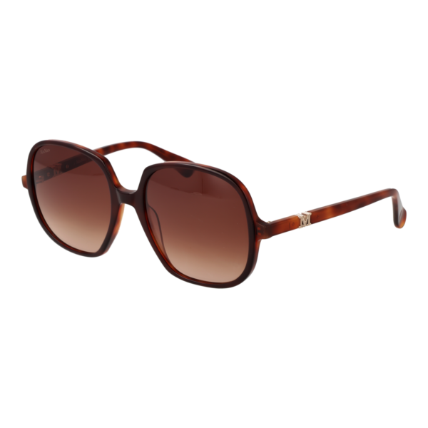 Max Mara Quadrat Sonnenbrille MM0036 5856F in Braun – 45° Seitenansicht