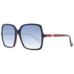 Max Mara Quadrat Sonnenbrille MM0037 6092W in Blau – 45° Seitenansicht