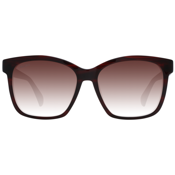 Max Mara Sonnenbrille MM0042 5671F – Frontansicht mit Kunststoff Rahmen und Braun Gläsern