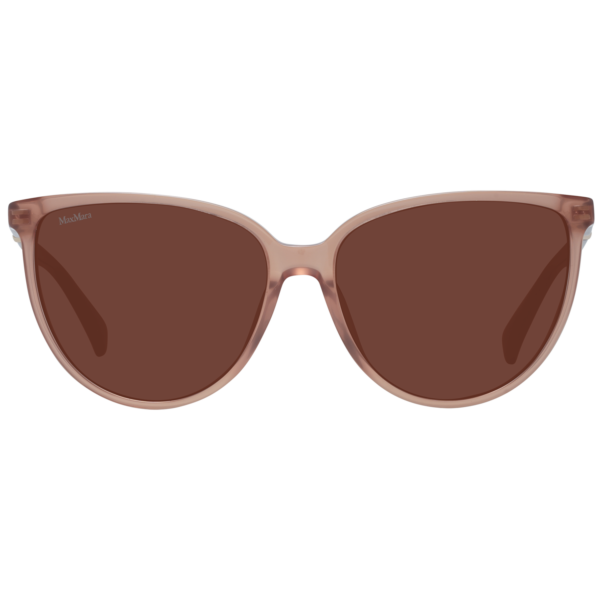 Max Mara Sonnenbrille MM0045 5859F – Frontansicht mit Kunststoff Rahmen und Braun Gläsern