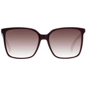 Max Mara Sonnenbrille MM0046 5769T – Frontansicht mit Kunststoff Rahmen und Burgunder Gläsern