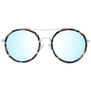 More & More Sonnenbrille 54763-00477 53 – Frontansicht mit Metall & Kunststoff Rahmen und Blau Gläsern