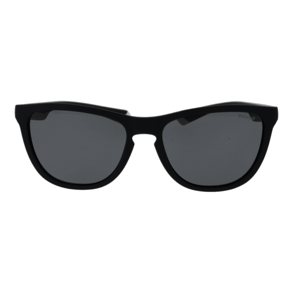 Polaroid Sonnenbrille PLD 2133/S 5608AM9 – Frontansicht mit Gummi Rahmen und Schwarz Gläsern