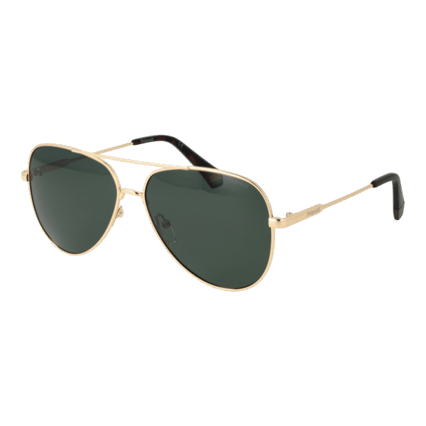 Polaroid Pilotenbrille Sonnenbrille PLD 6187/S 60J5GUC in Gold – 45° Seitenansicht