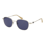 Replay Oval Sonnenbrille RY280V 5102S in Silber – 45° Seitenansicht