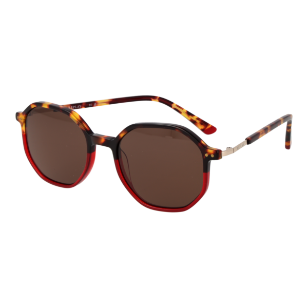 Replay Panto Sonnenbrille RY469V 5103S in Braun – 45° Seitenansicht