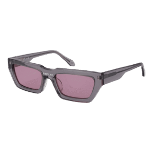 Replay Rechteck Sonnenbrille RY636 54S04 in Grau – 45° Seitenansicht