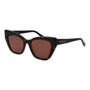 Replay Katzenaugen Sonnenbrille RY663S 53R02 in Braun – 45° Seitenansicht