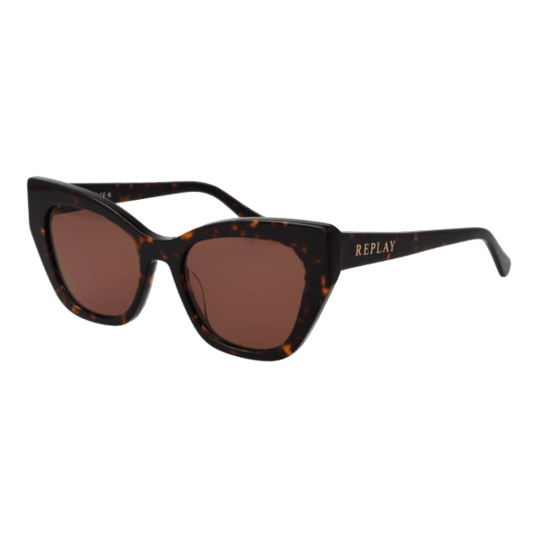 Replay Katzenaugen Sonnenbrille RY663S 53R02 in Braun – 45° Seitenansicht