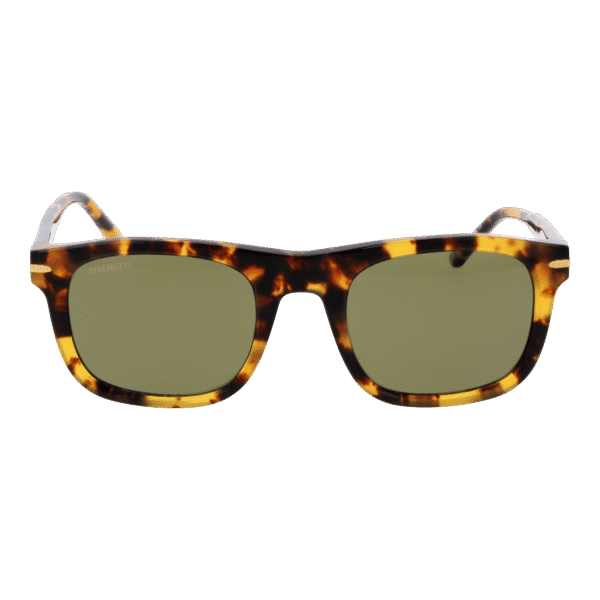 Serengeti Sonnenbrille SS576005 Charlton – Frontansicht mit Azetat Rahmen und Grün Gläsern