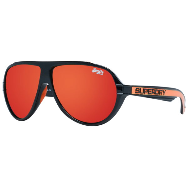 Superdry Pilotenbrille Sonnenbrille SDS Downtown 58104 in Schwarz – 45° Seitenansicht
