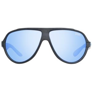 Superdry Sonnenbrille SDS Downtown 58108 – Frontansicht mit Polycarbonat Rahmen und Blau Gläsern