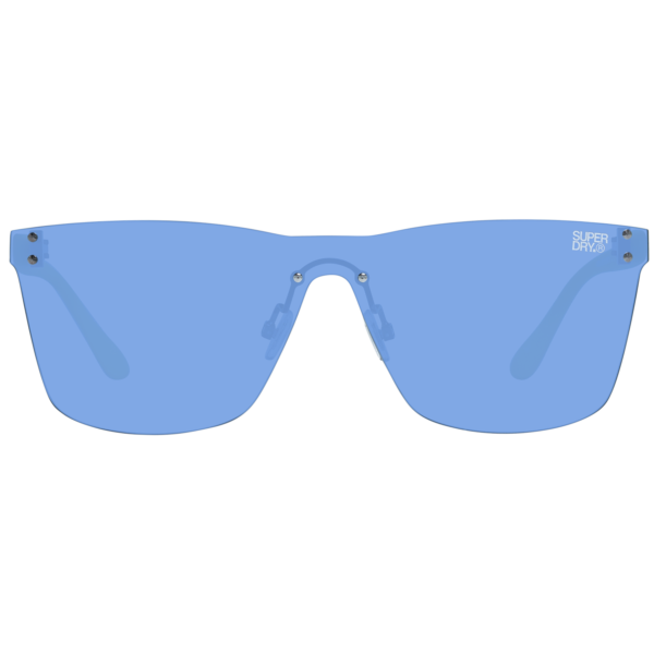 Superdry Sonnenbrille SDS Electroshock 13105 – Frontansicht mit Polycarbonat Rahmen und Blau Gläsern
