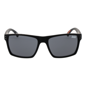 Superdry Sonnenbrille SDS-KOBE 56104 – Frontansicht mit Polycarbonat Rahmen und Grau Gläsern