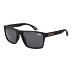 Superdry Rechteck Sonnenbrille SDS-KOBE 56104 in Schwarz – 45° Seitenansicht