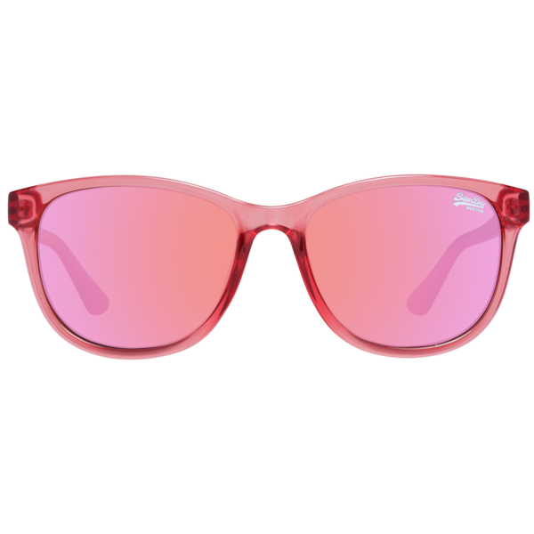 Superdry Sonnenbrille SDS Lizzie 55116 – Frontansicht mit Polycarbonat Rahmen und Pink Gläsern